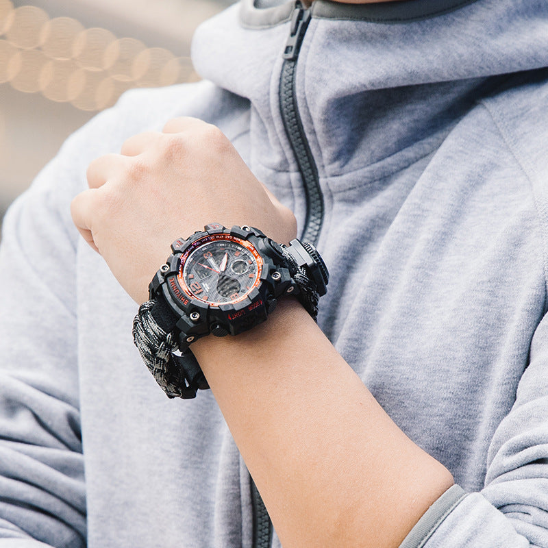 Survival Men Sports Watch With Outdoor Compass