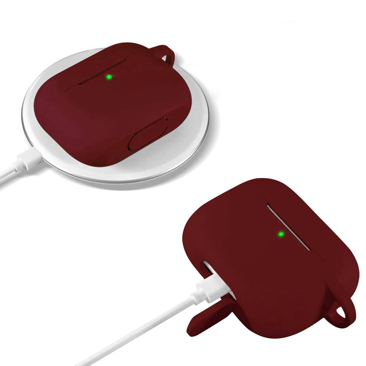 Burgundy Liquid Silicone Case - Apple AirPods 3
