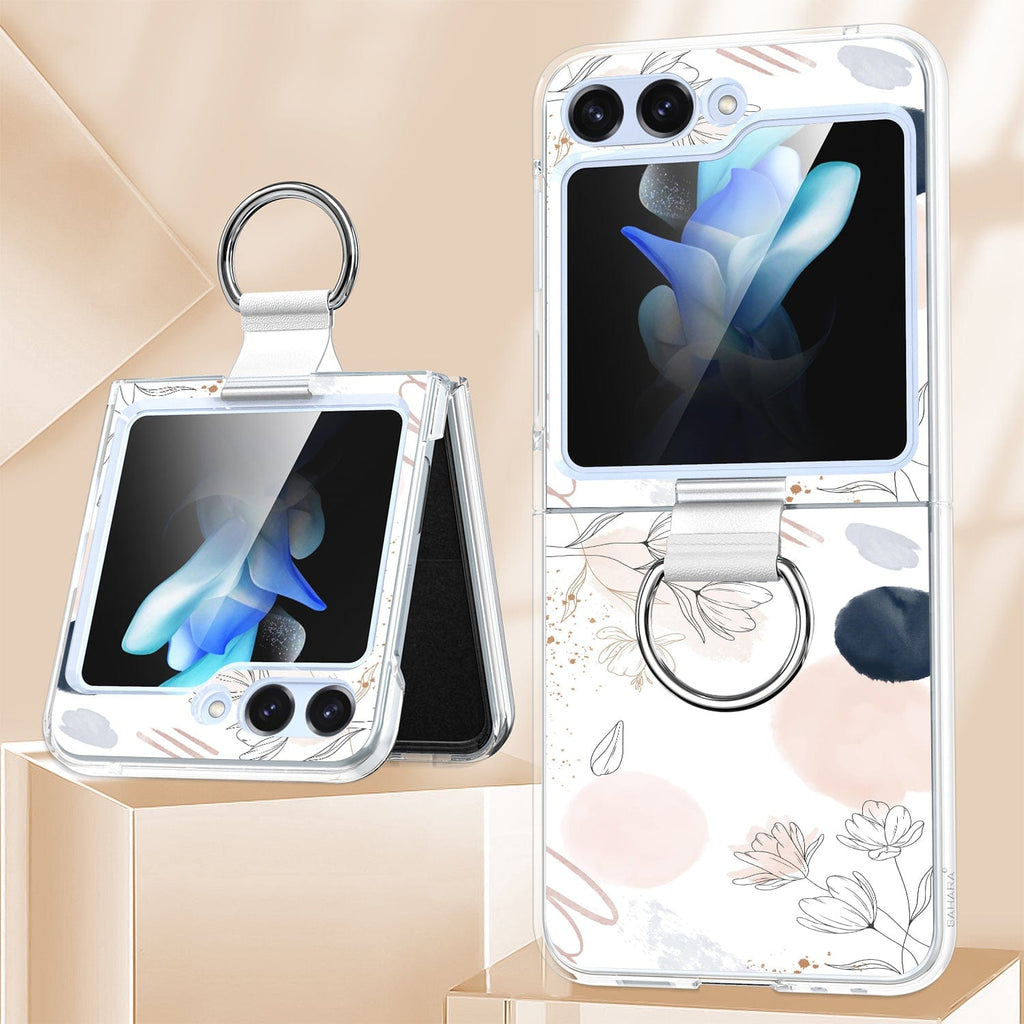 Inspire Series Floral Hard Shell Case with Ring  - Samsung Galaxy Z Flip6
