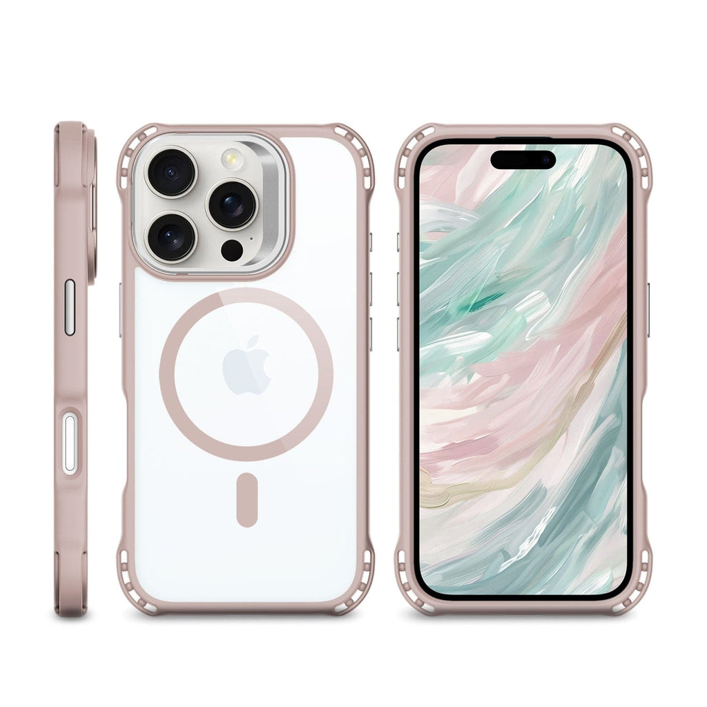 iPhone 16 Pro Max Clear Kickstand Case - Anti-Slip, Rugged, MagSafe | Venture Series