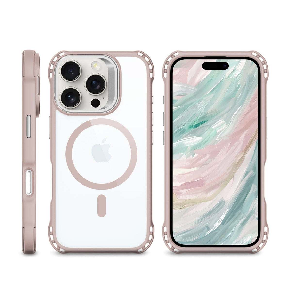 iPhone 16 Pro Max Clear Kickstand Case - Anti-Slip, Rugged, MagSafe | Venture Series