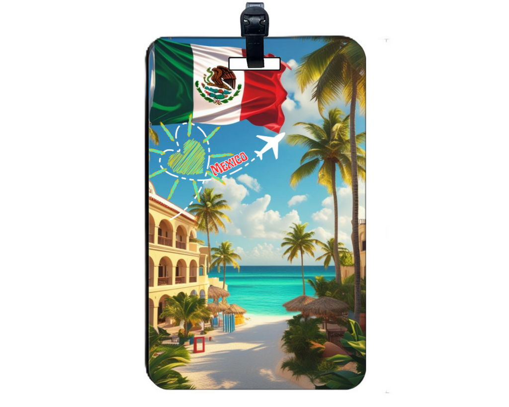 Viva México! Tropical Beach Getaway Smart Luggage Tag