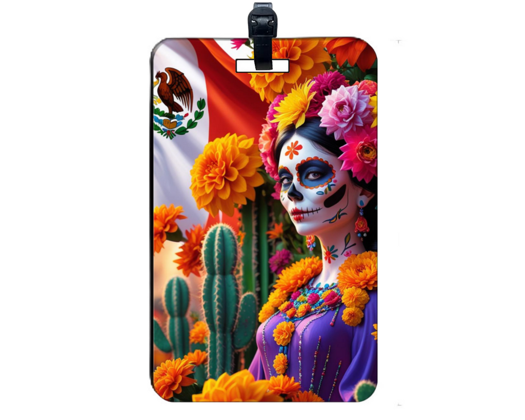Mexico Día de Los Muertos Smart Luggage Tag