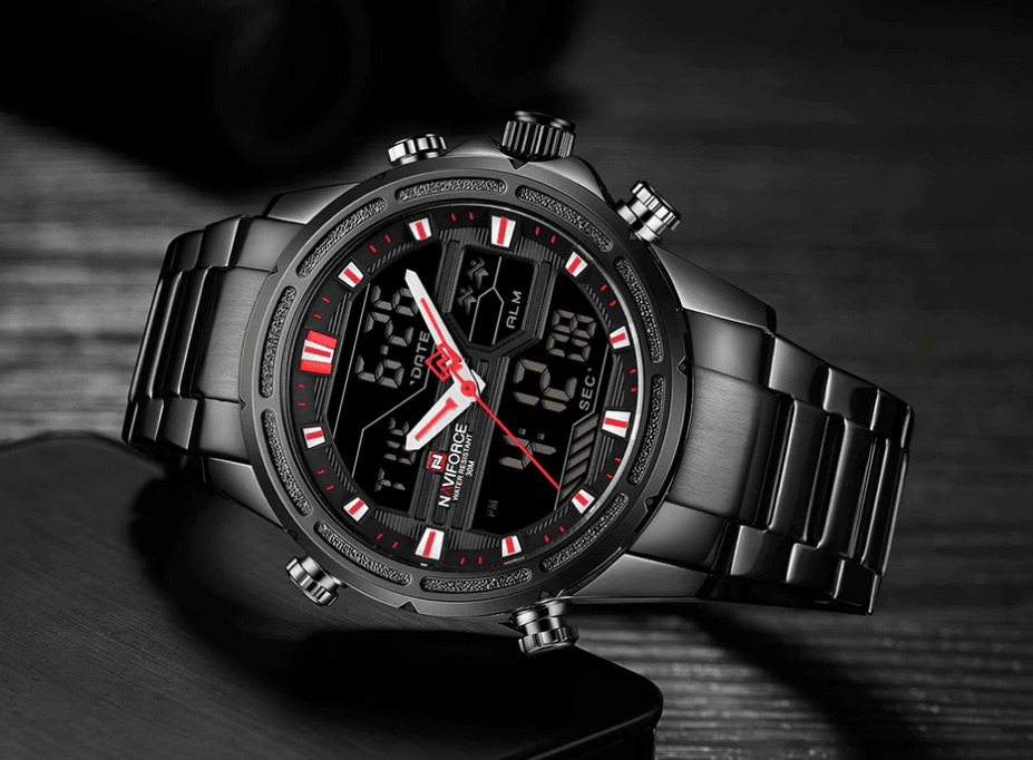 Mens Wrist Watch, Waterproof Analog Digital Watches Multifunction