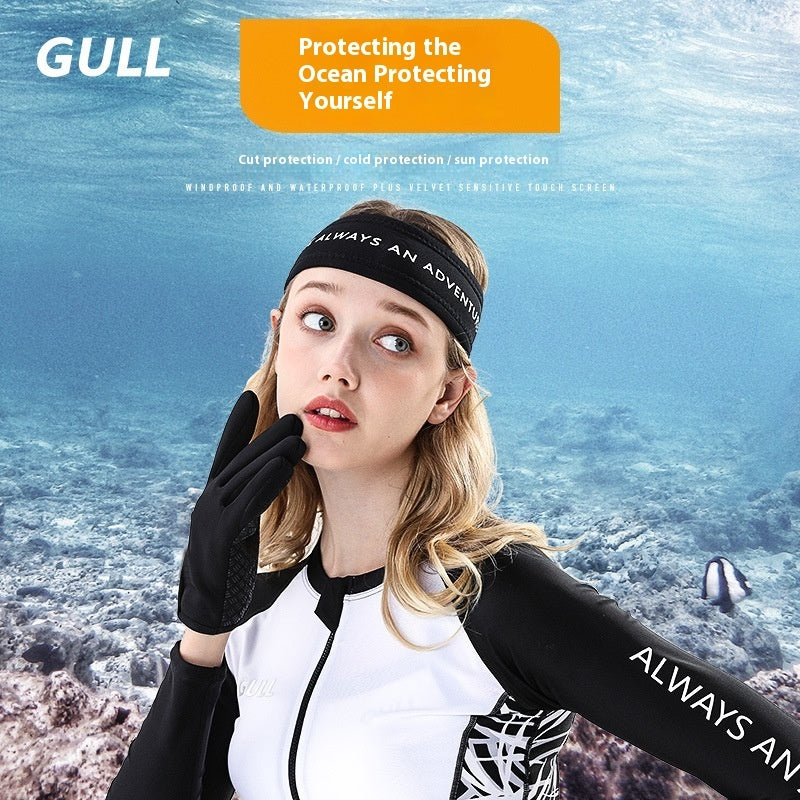 Solid Damage Biological Floating Diving Mittens
