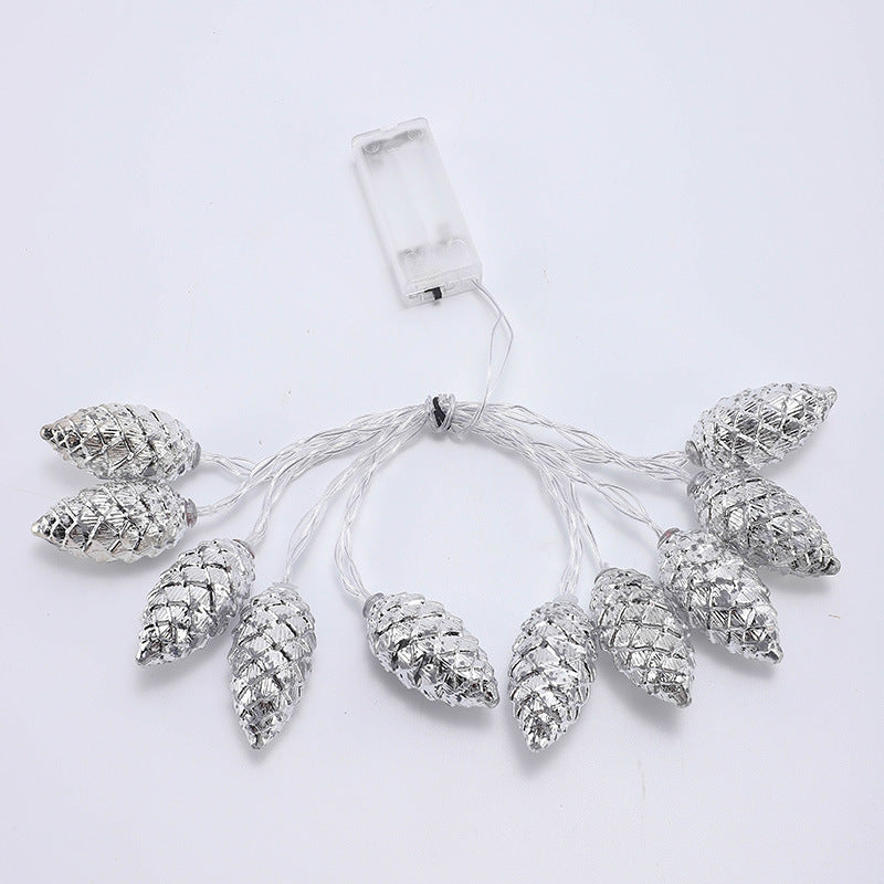 Christmas Pine Cone Simulation String Lights