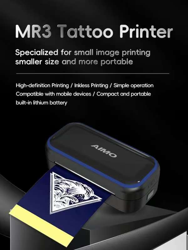 AIMO MR3 Bluetooth Tattoo Stencil Pocket Printer