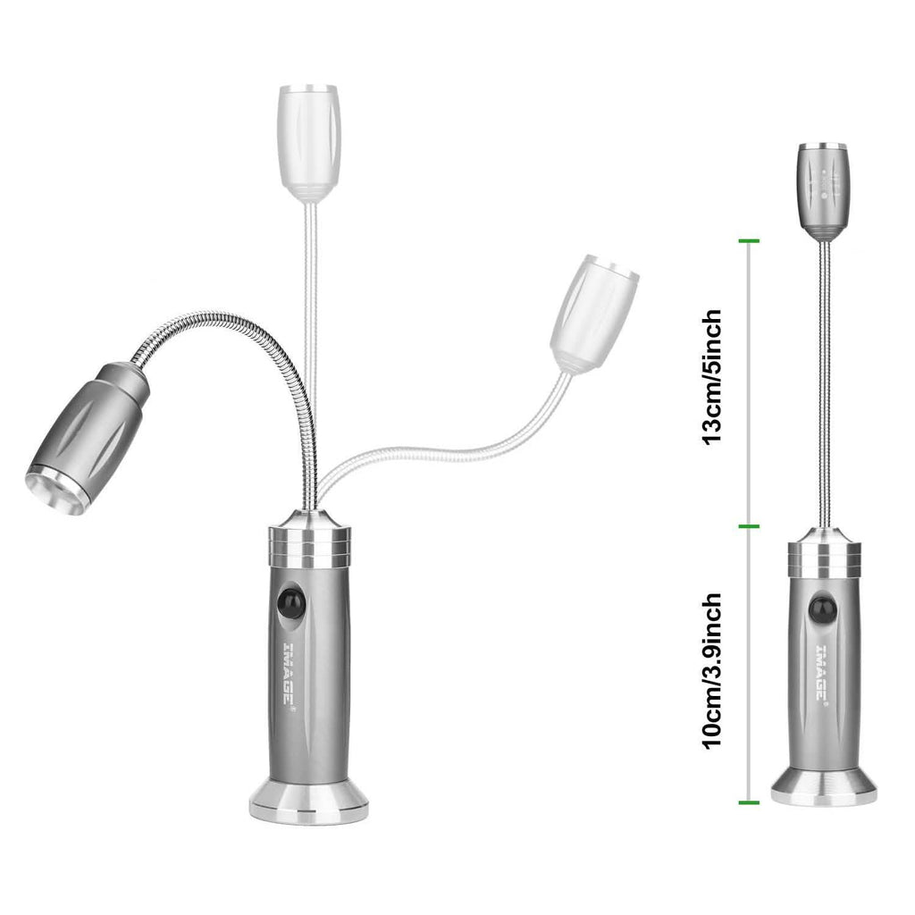 2-Pack: BBQ Grill LED Flashlight Goose Neck Outdoor Lamp