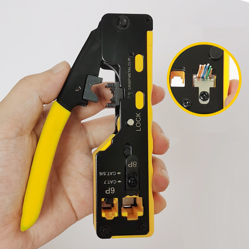 Network Crimper & Cable Stripper: RJ45 Tool