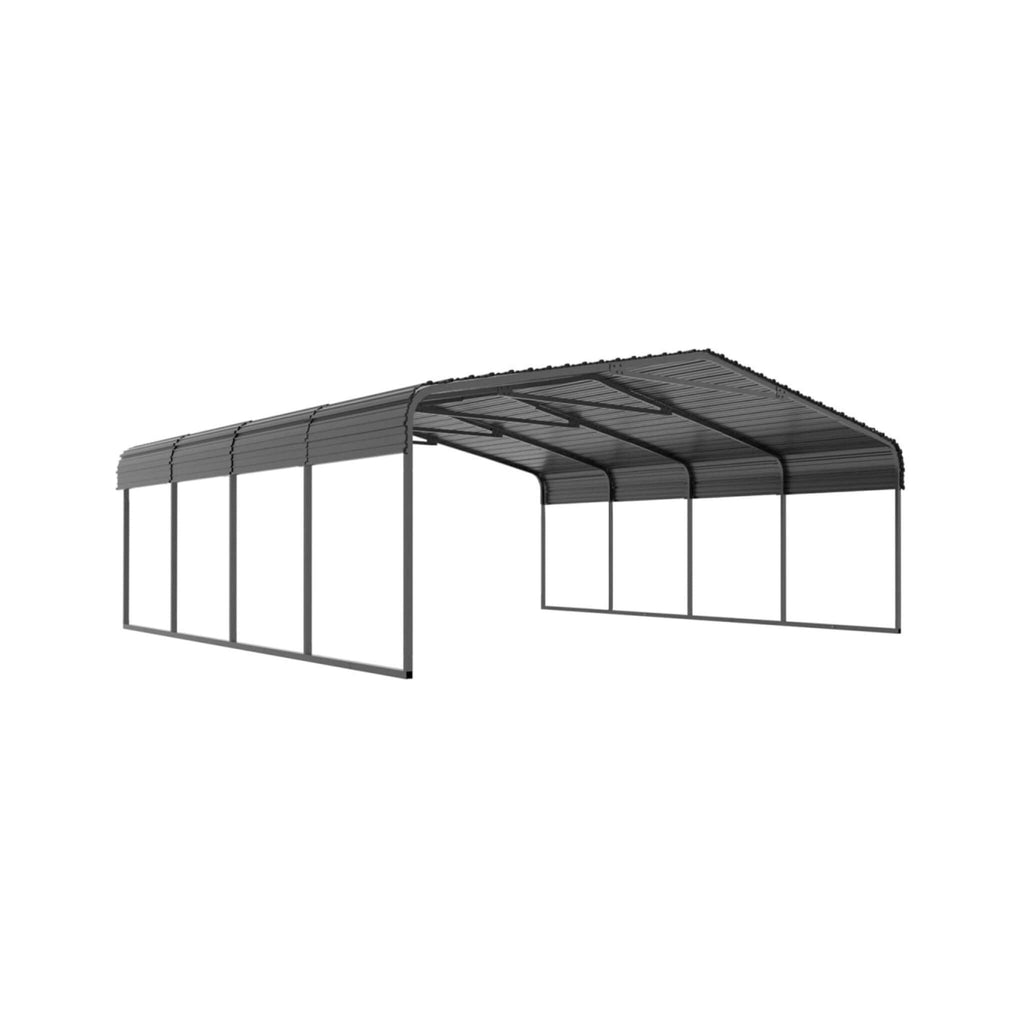 [20X20Ft] Extra-Large Premium Heavy-Duty Outdoor Metal Carport Sh