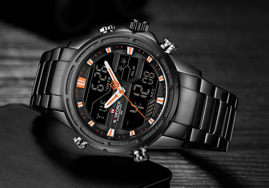 Mens Wrist Watch, Waterproof Analog Digital Watches Multifunction