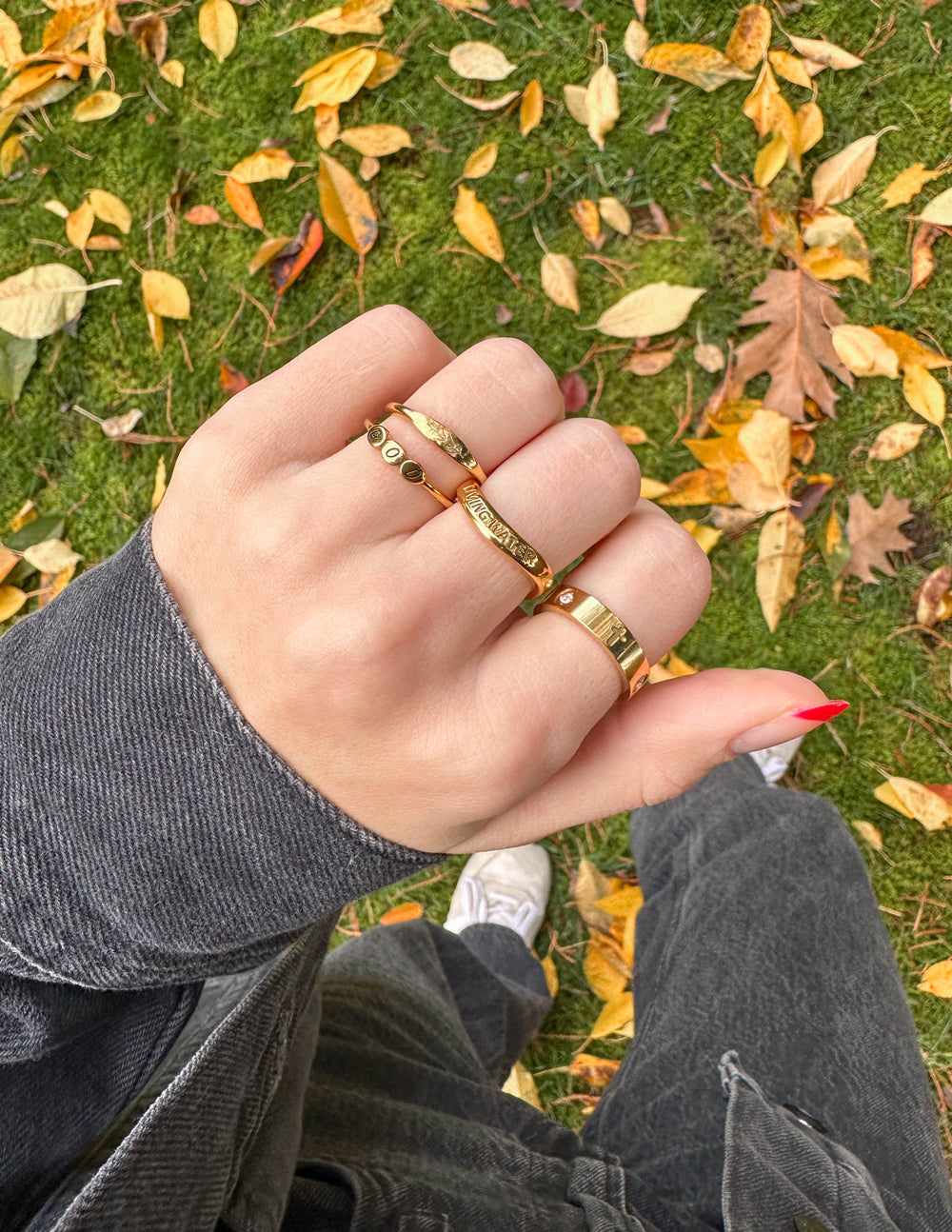 God Letter Ring