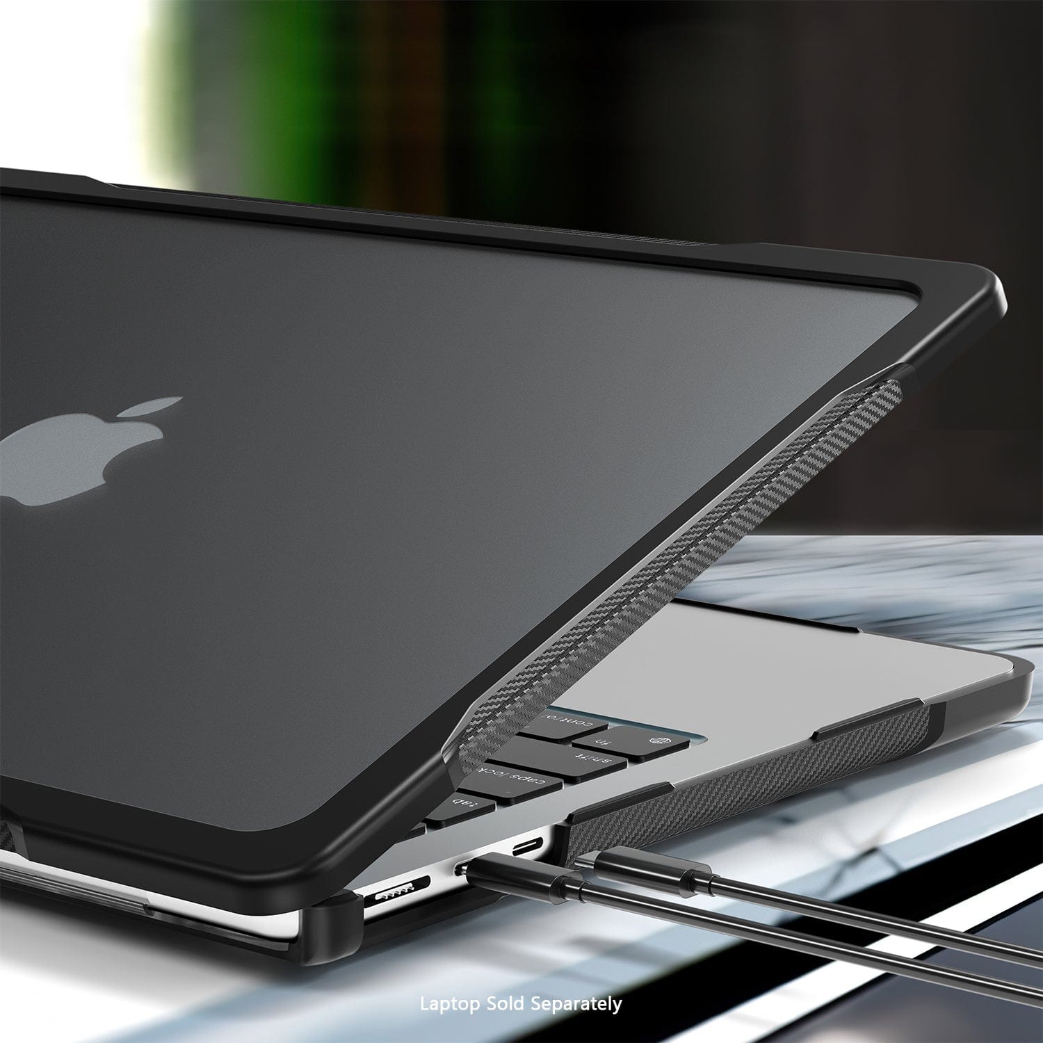 MacBook Pro 14-Inch (M1–M5, M5 Pro/M5 Max) Clear/Black Case - Shock-Absorbing Corners | Raider Series