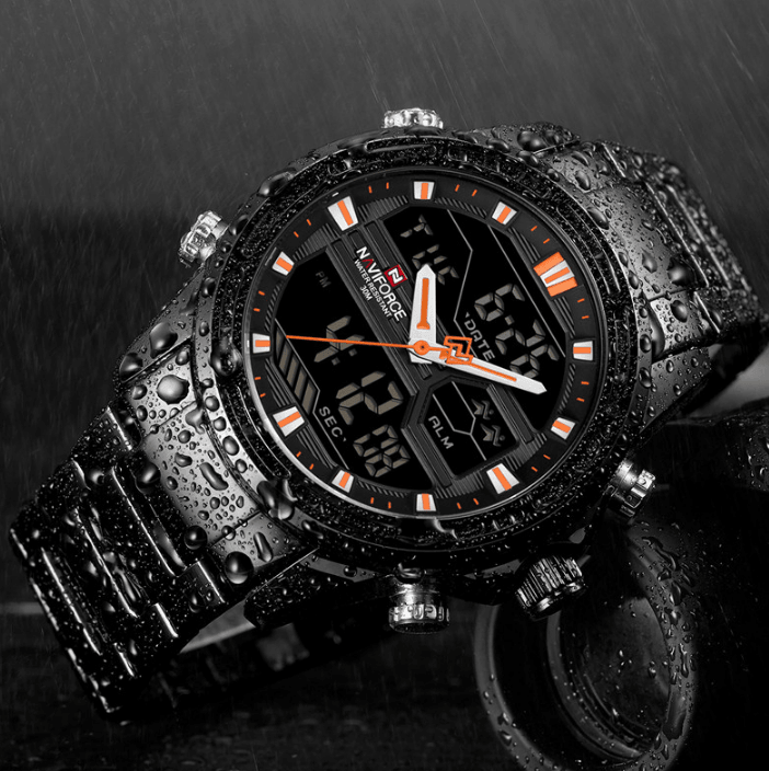 Mens Wrist Watch, Waterproof Analog Digital Watches Multifunction