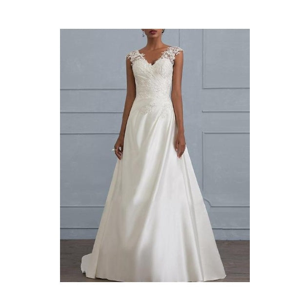 White Lace Backless Dress