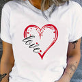 Round Neck Casual Men's And Women's Short Sleeves