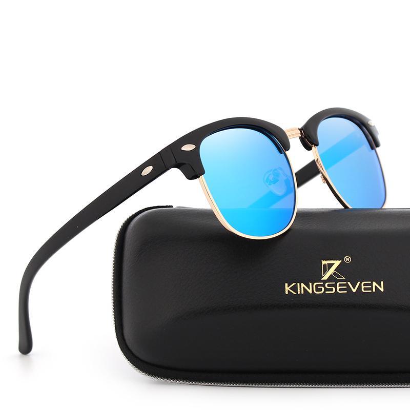 Polarized Retro Classic Metal Frame Sunglasses