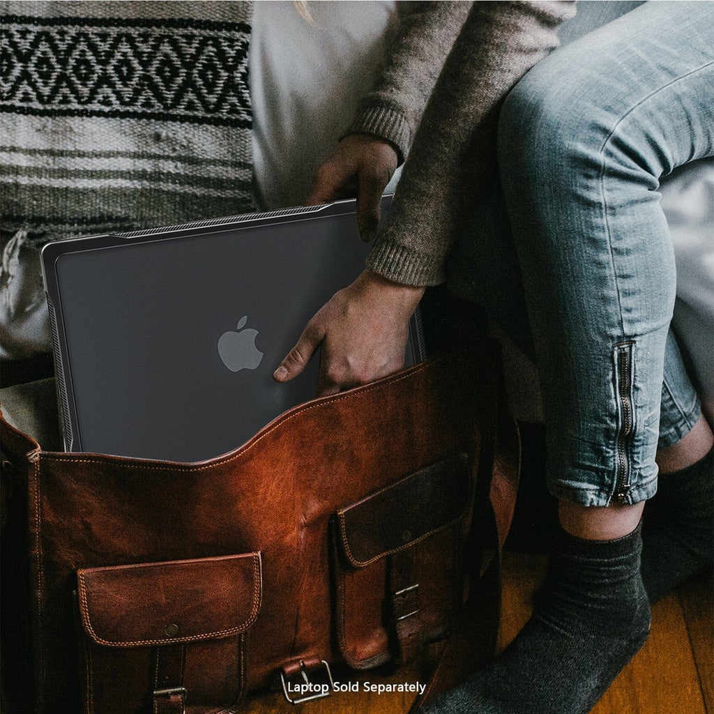 MacBook Pro 14-Inch (M1–M5, M5 Pro/M5 Max) Clear/Black Case - Shock-Absorbing Corners | Raider Series