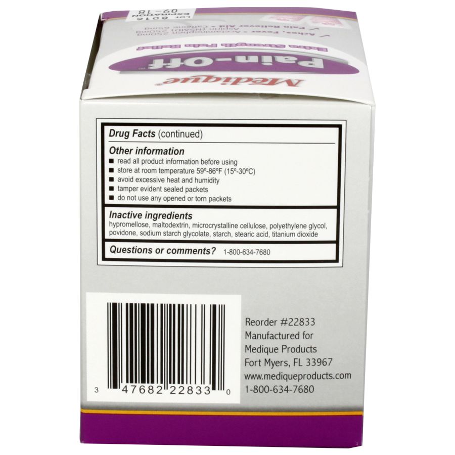 Pain-Off Extra-Strength Pain Relief, 100/Box