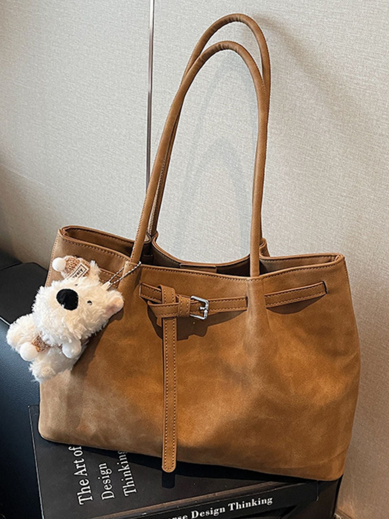 Buckle Detail Shoulder Bag