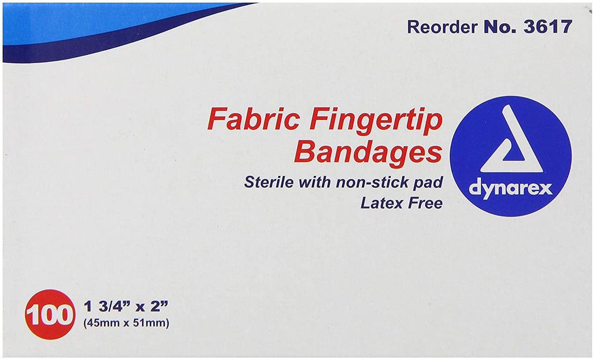 Fabric, Fingertip Bandage, 100 Per Box