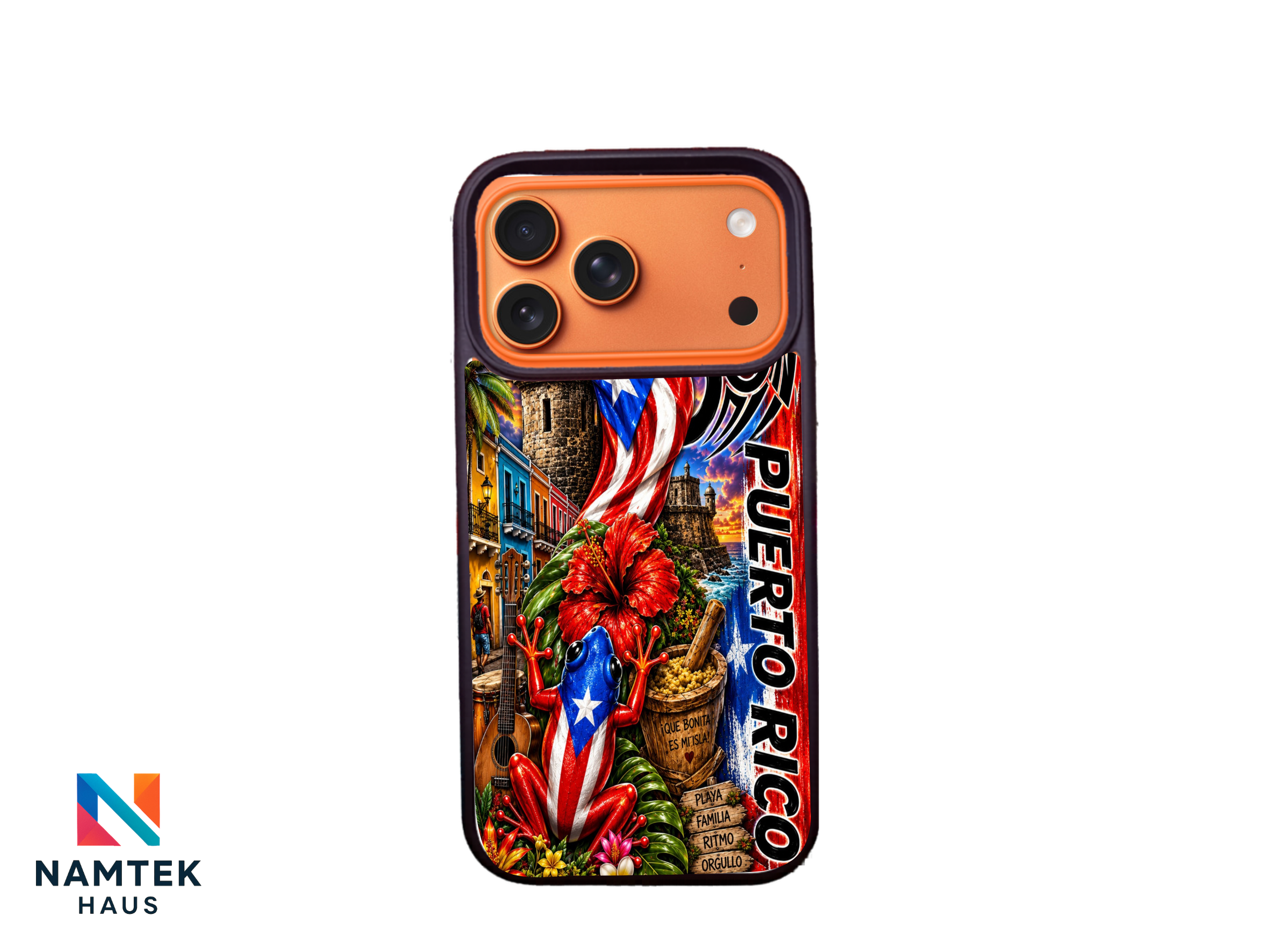 Puerto Rico Phone Case | Boricua Coquí Flag Tropical Protective Case