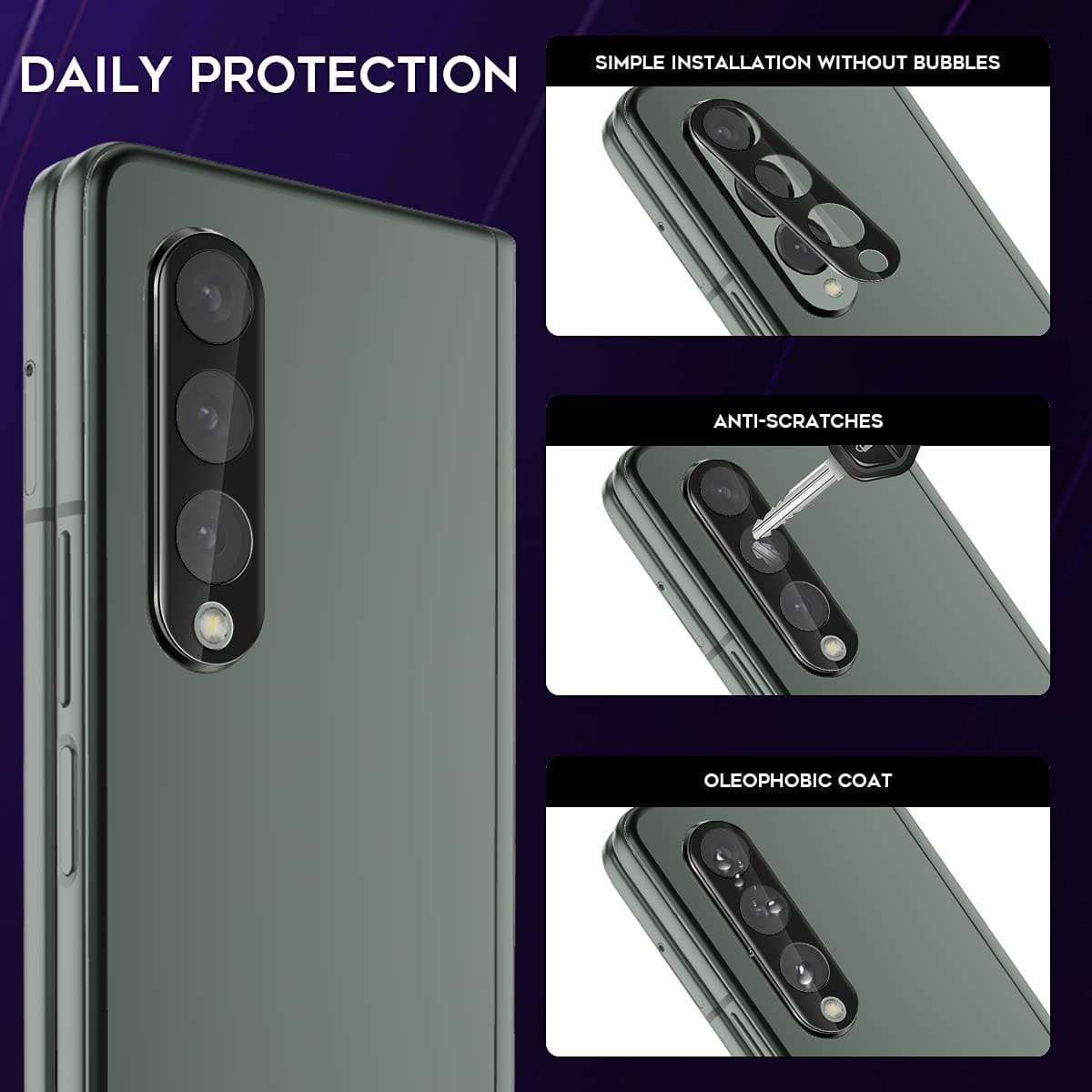 Camera Lens Protector (2-Pack) Samsung Galaxy Fold3 And Fold3 5G