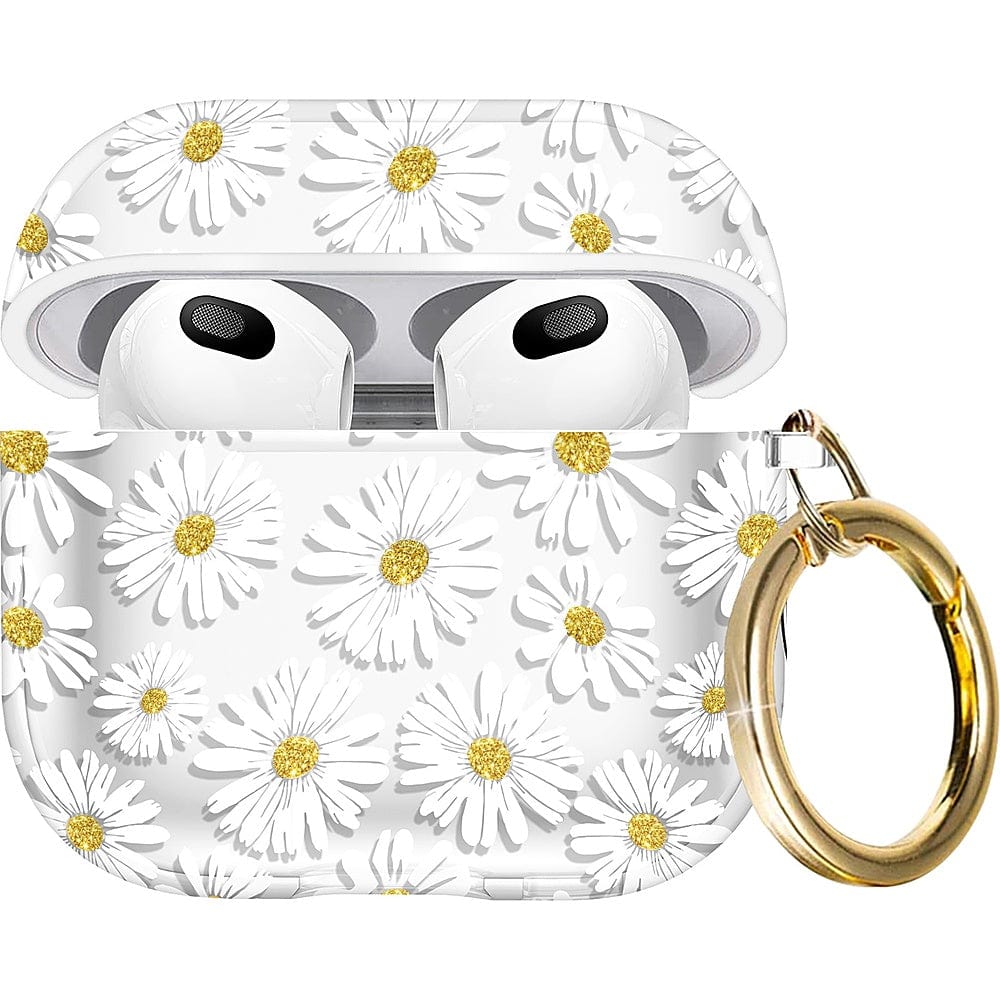 White Daisies Hybridflex Case Apple Airpods (3rd Generation)