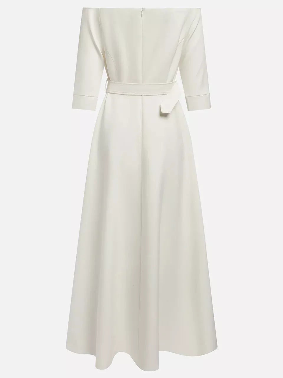 Elegant Off-Shoulder Belted Maxi Dress