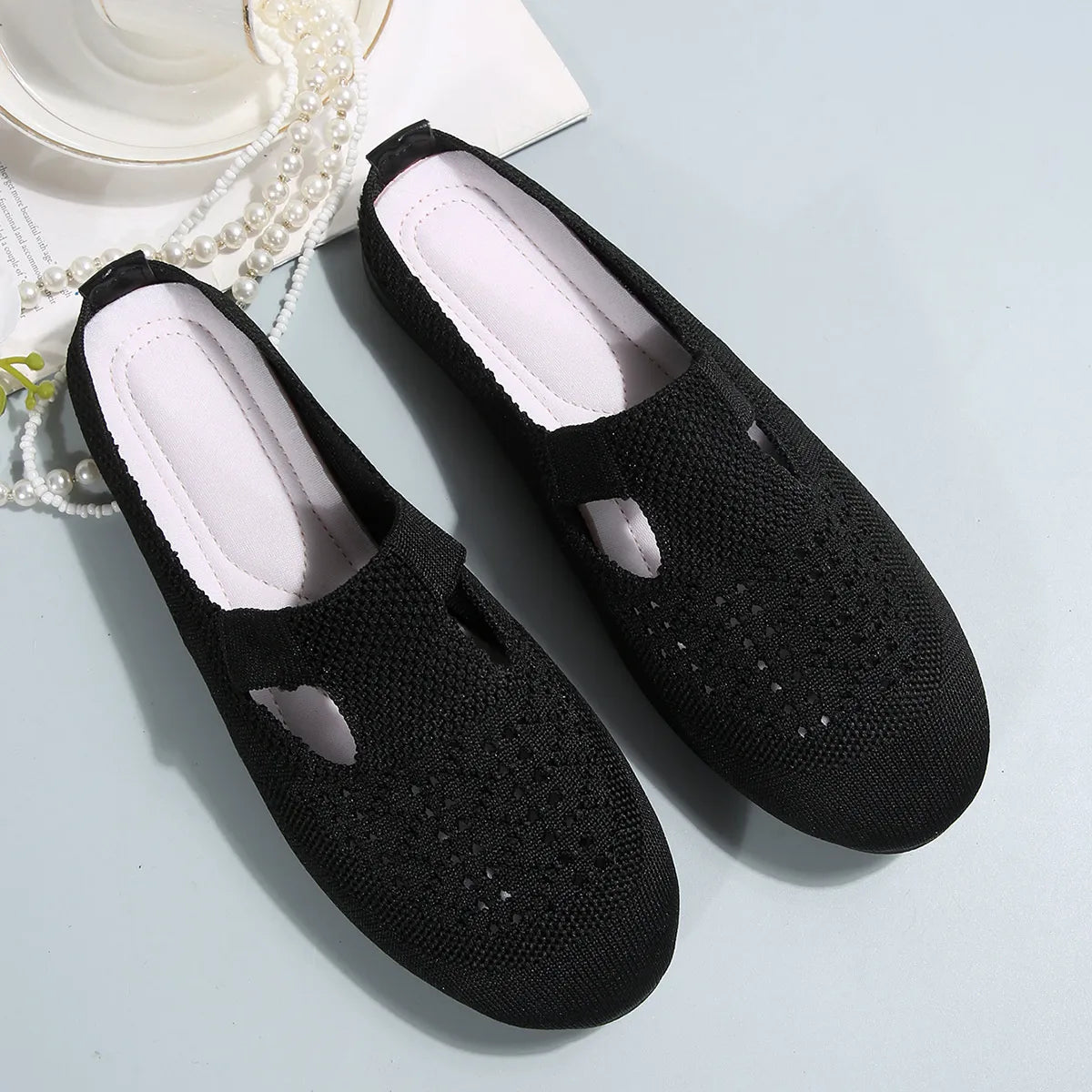 Round Toe Flat Slip-Ons