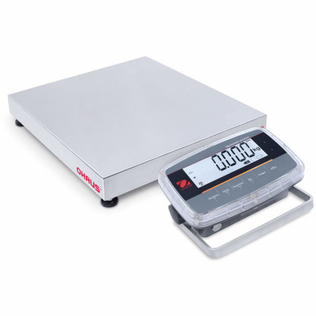 Ohaus i-D61PW50WQL5 Defender 6000 Washdown Bench Scale, 50000 g x 2 g, 18" x 18", NTEP
