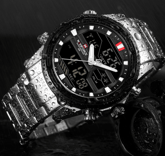 Mens Wrist Watch, Waterproof Analog Digital Watches Multifunction