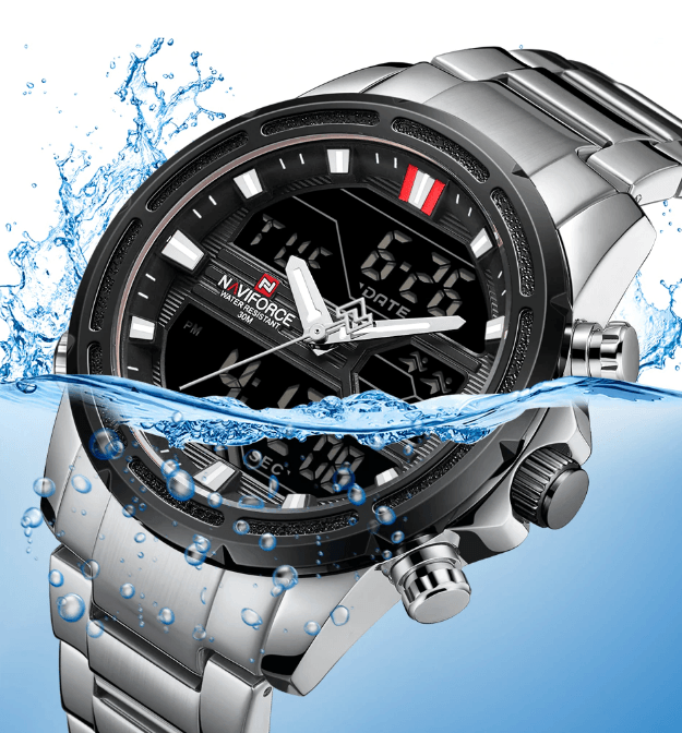 Mens Wrist Watch, Waterproof Analog Digital Watches Multifunction