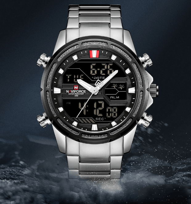 Mens Wrist Watch, Waterproof Analog Digital Watches Multifunction