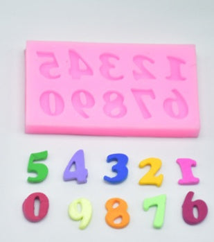 0-9 Digital Silicone Mold for Cake