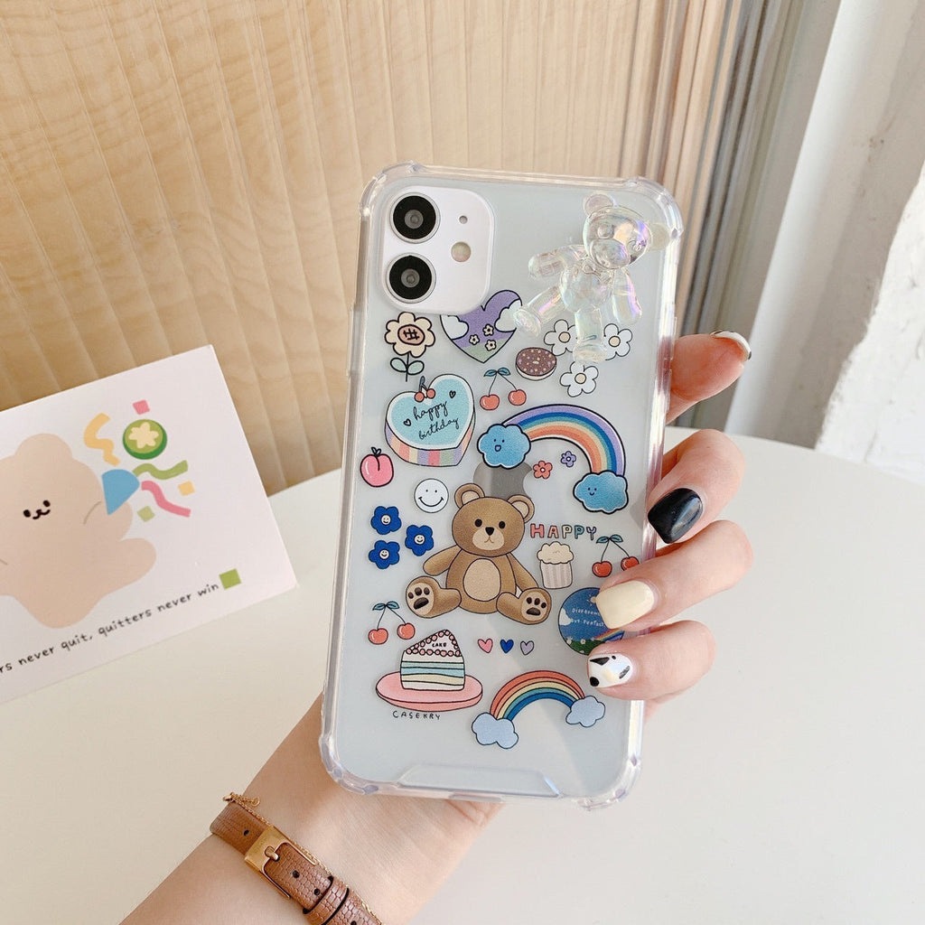 Bear Chain Protective Phone Case