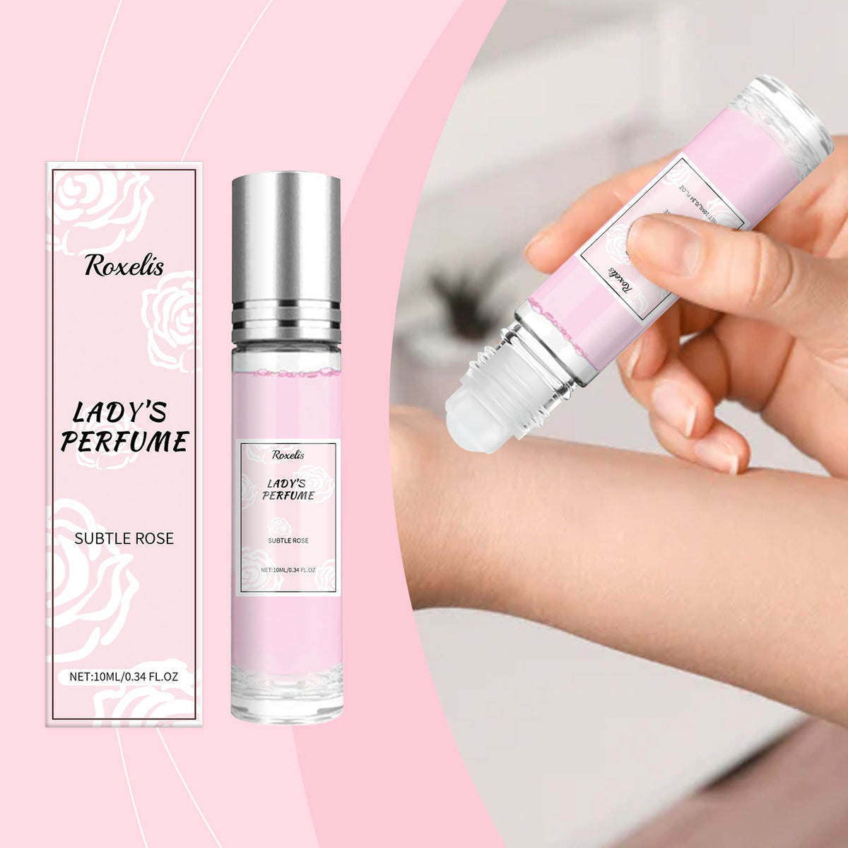 Rose Fragrance Fresh Powder Perfume, Natural Fragrance Niche Charming Charm Perfume Pheromone Fragrance Eau De Toilette