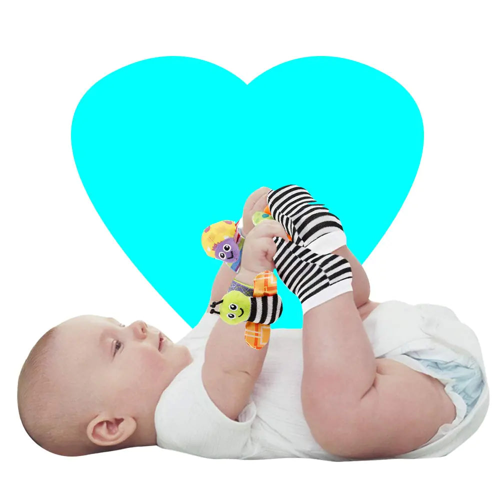 Baby Rattle Socks 3-12 Months