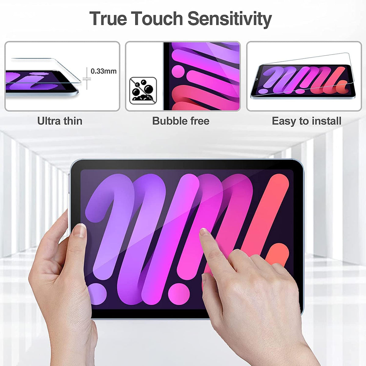 Clear Tempered Glass Screen Protector Apple Ipad Mini (A17 Pro)