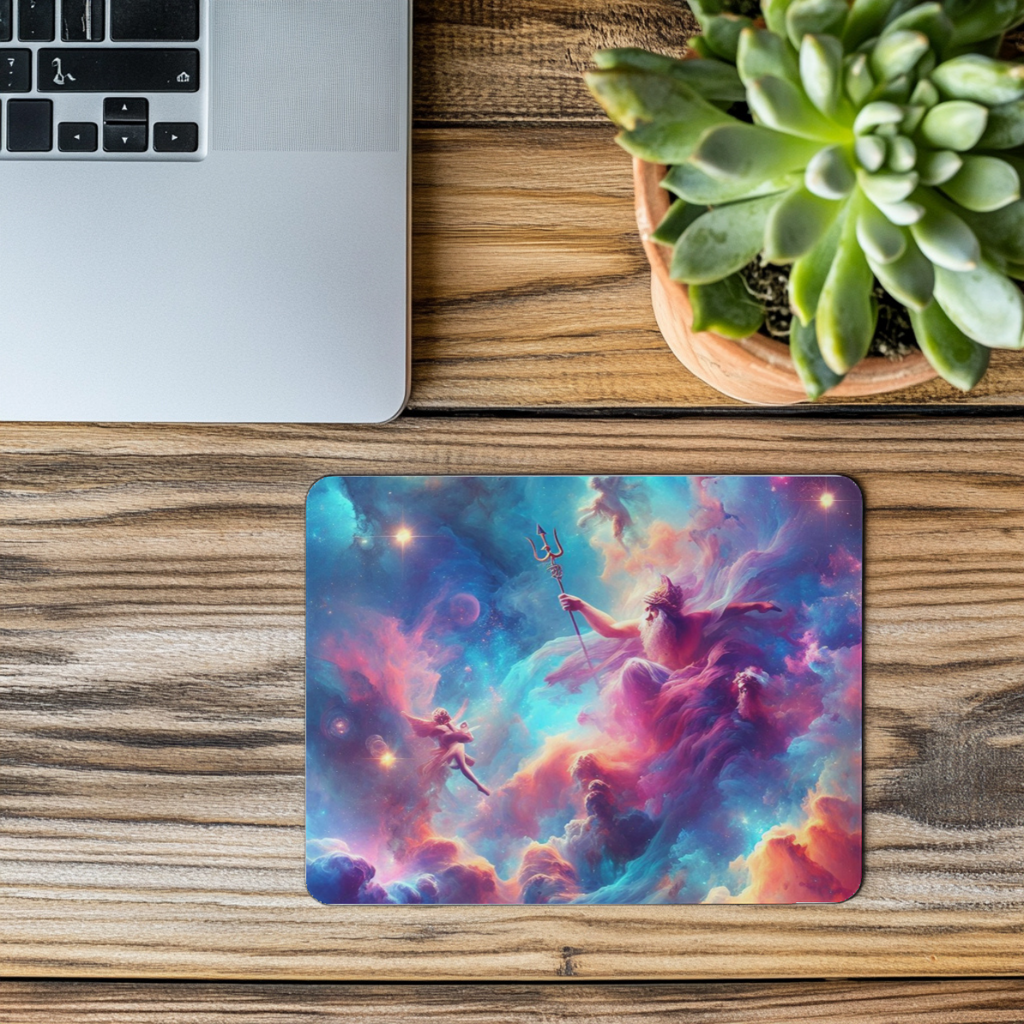 Cosmic Olympian Mousepad — Greek Gods in the Stars