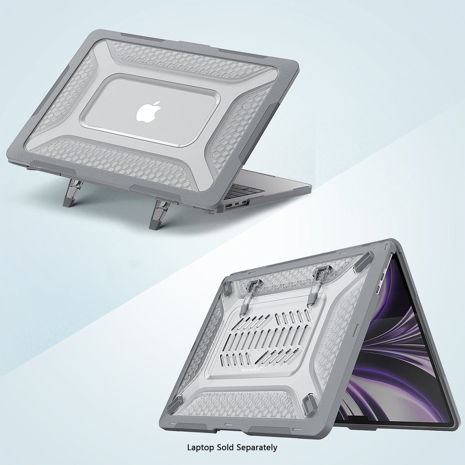 MacBook Air 15" (M3 - M5) with Adjustable Stand Case - Shock-Absorbing | Raider Ultra-Duty Series