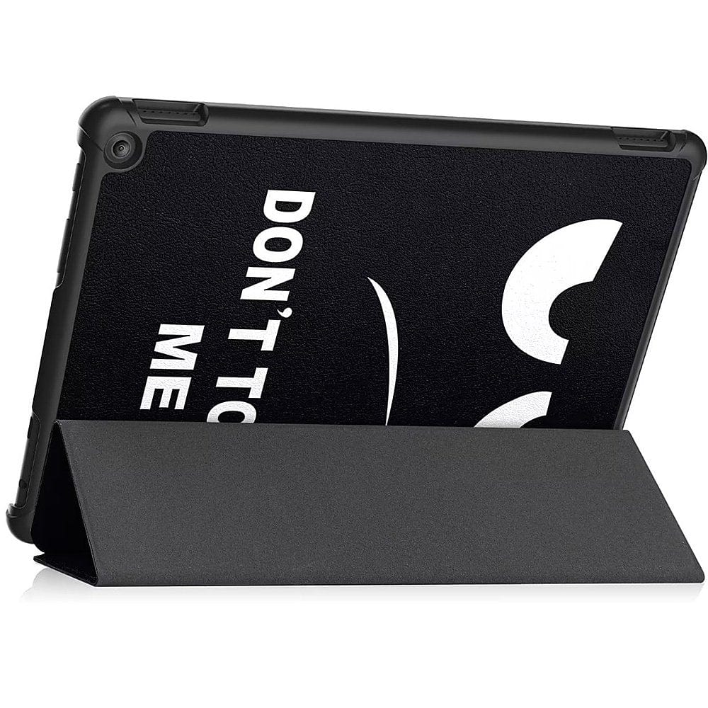 "Don't Touch Me" PU Leather Tri-Fold Folio Case - Amazon Fire HD 10