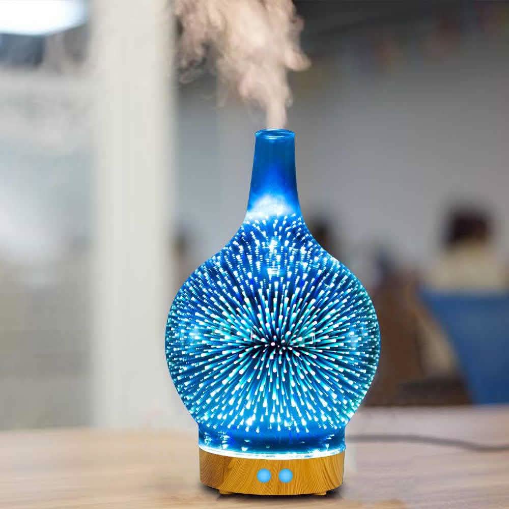 3D Changing Led Lights Aromatherapy Essential Oil Diffuser