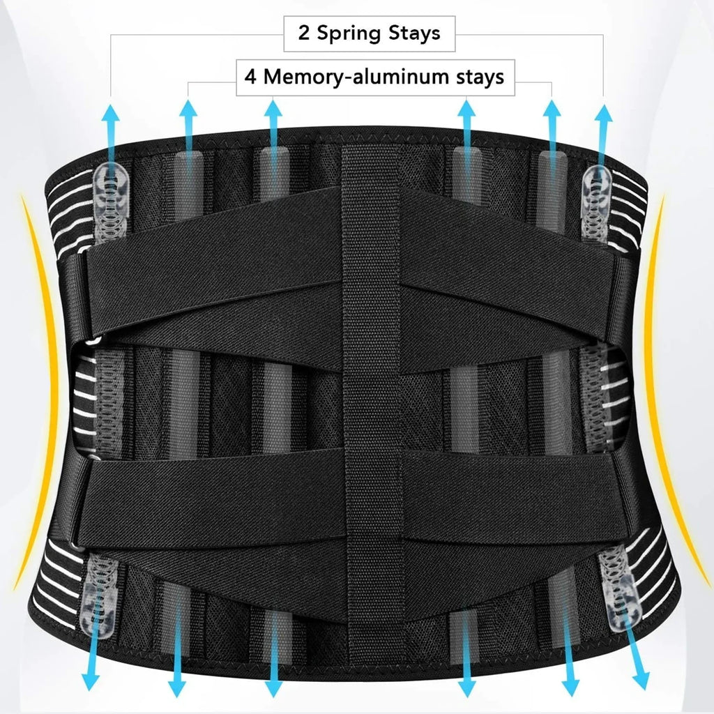Adjustable Lower Back Brace Lumbar Support Waist Belt Men Pain