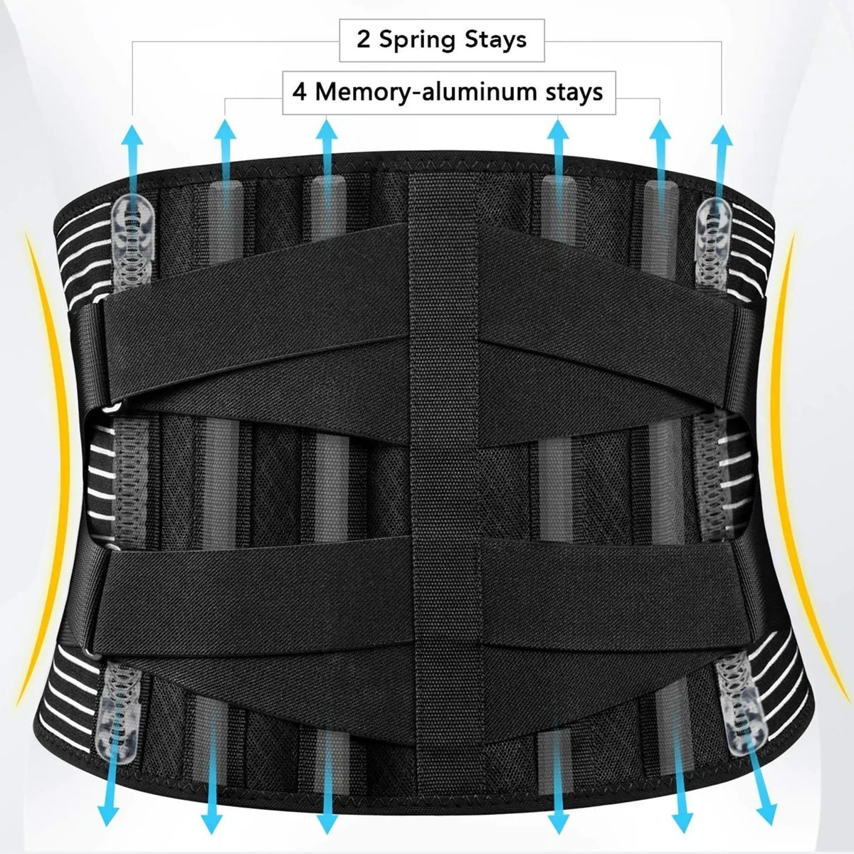 Adjustable Lower Back Brace Lumbar Support Waist Belt Men Pain