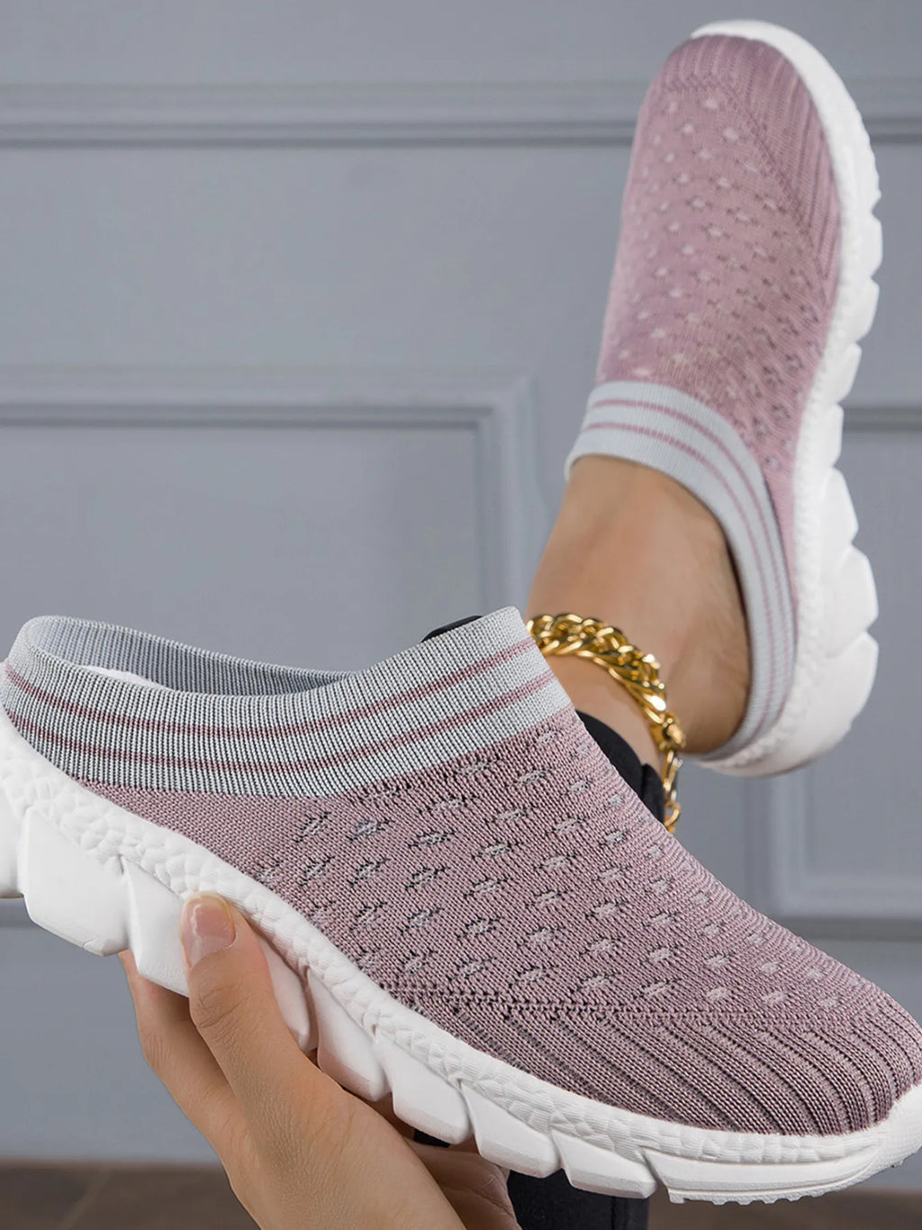 Breathable Mesh Slip-On Sneakers