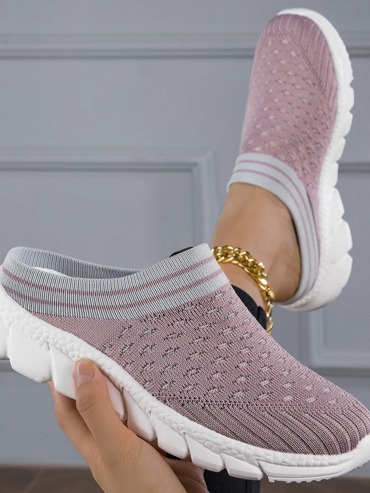 Breathable Mesh Slip-On Sneakers
