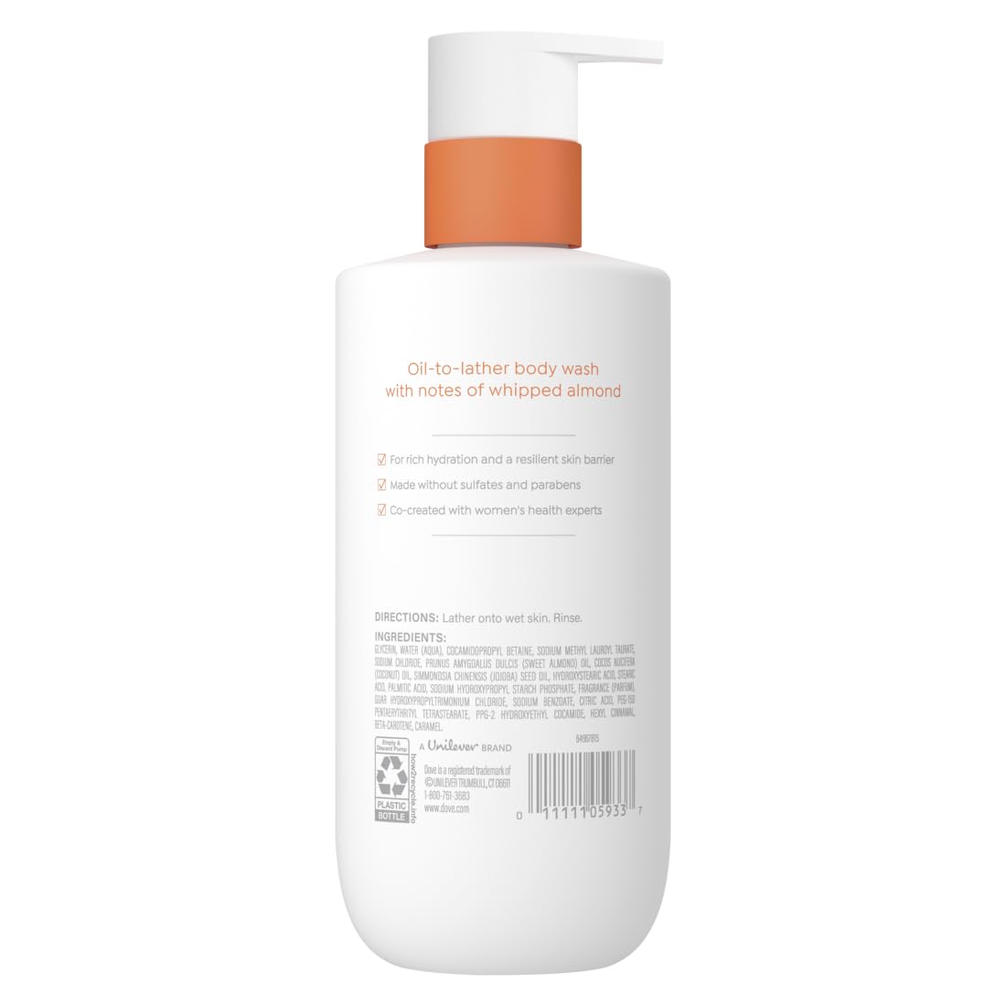 Dove Shower Body Oil Wash for Women - Ultra‑Moisturizing Feminine Wash For Dry & Itchy Skin, 14.2 oz