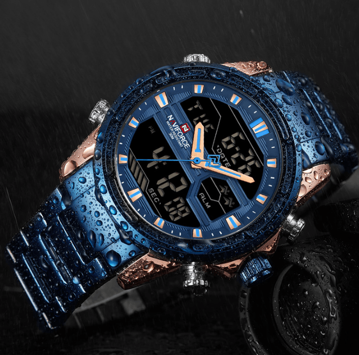 Mens Wrist Watch, Waterproof Analog Digital Watches Multifunction