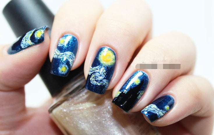Van Gogh's Star Nail Sticker